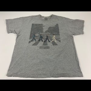 Beatles Abby Road Gray Band Concert Tee